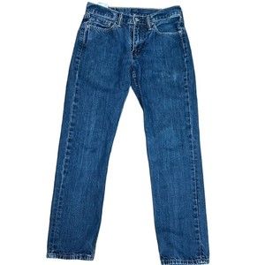 Levi's 514 Jeans Mens 29x32 Blue Regular Fit Straight Leg Dark Wash Denim